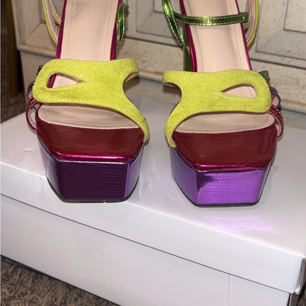 Shein Multicolor Platform Heels - image 1